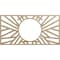 Ekena Millwork Hoover Wood Fretwork Pierced Ceiling Medallion, Birch, 28"W x 14"H x 10 3/8"ID x 3/8"T CMWP28X14X0375HOBI - alternate 1